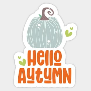 Hello Autumn Sticker